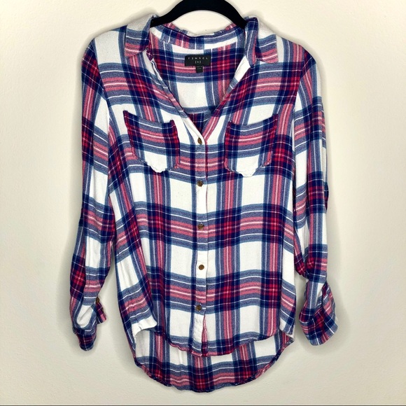 Tinsel Tops - 🤩*LIKE NEW* Tinsel Button-Up Flannel Top